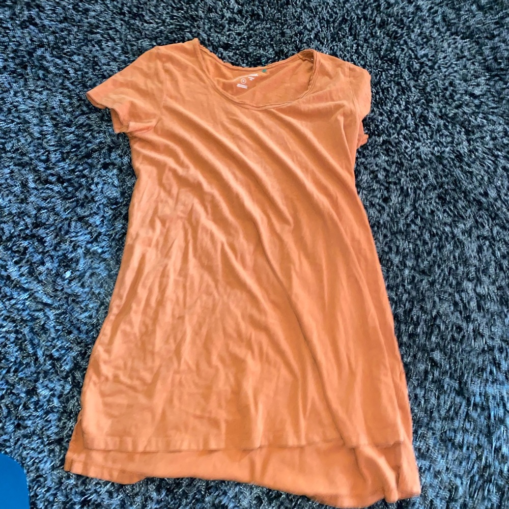 orange tshirt dress